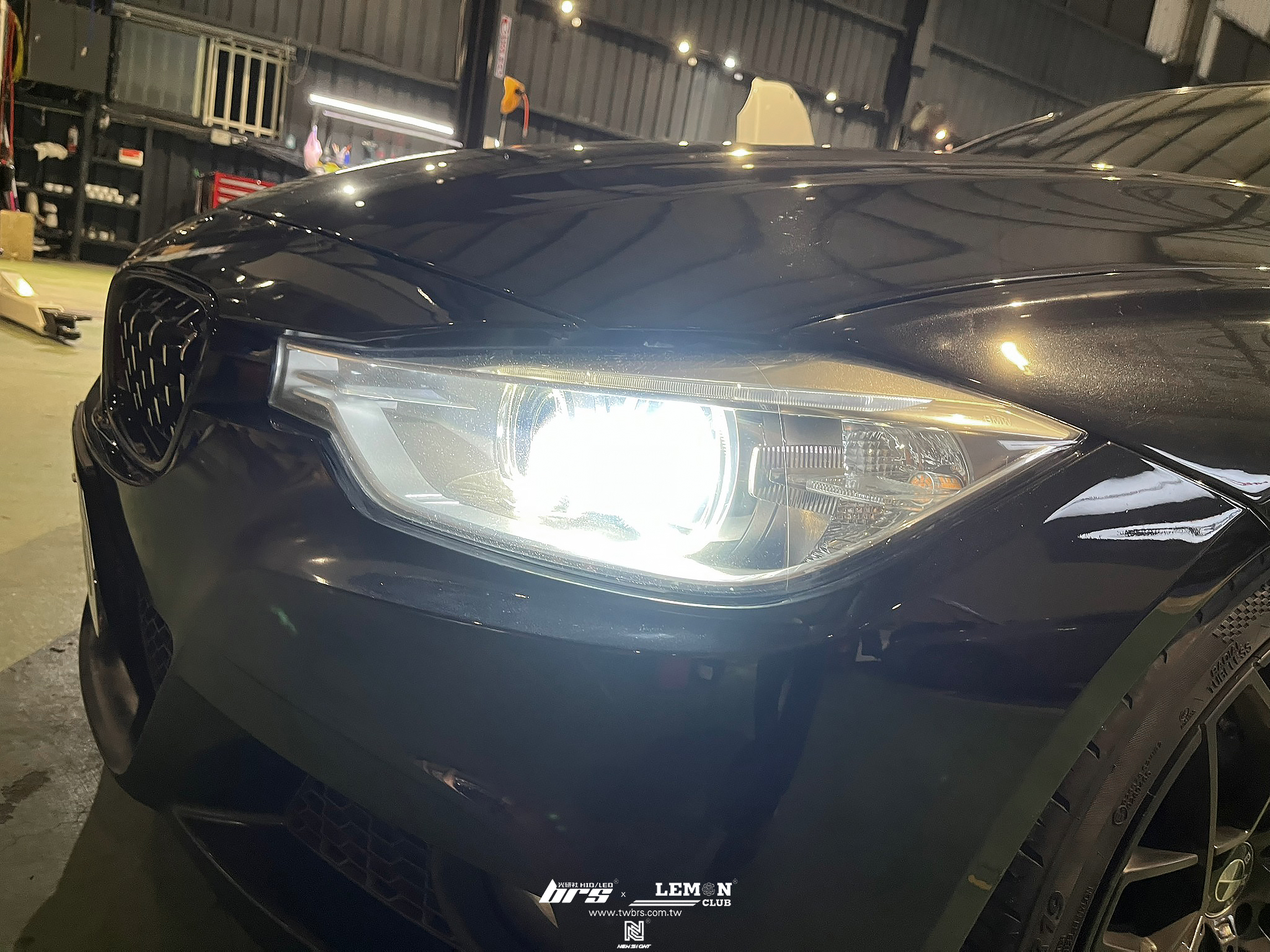 BMW F30 安裝 Highlight SS款(高階款) 6000K LED