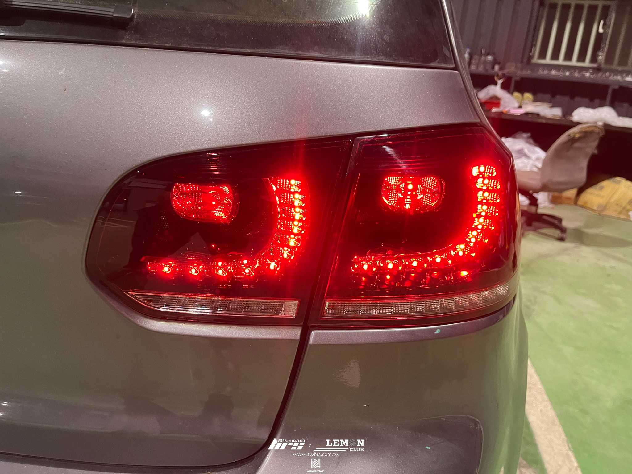 Volkswagen Golf 6 安裝 R20流水尾燈+ASPEC尾翼