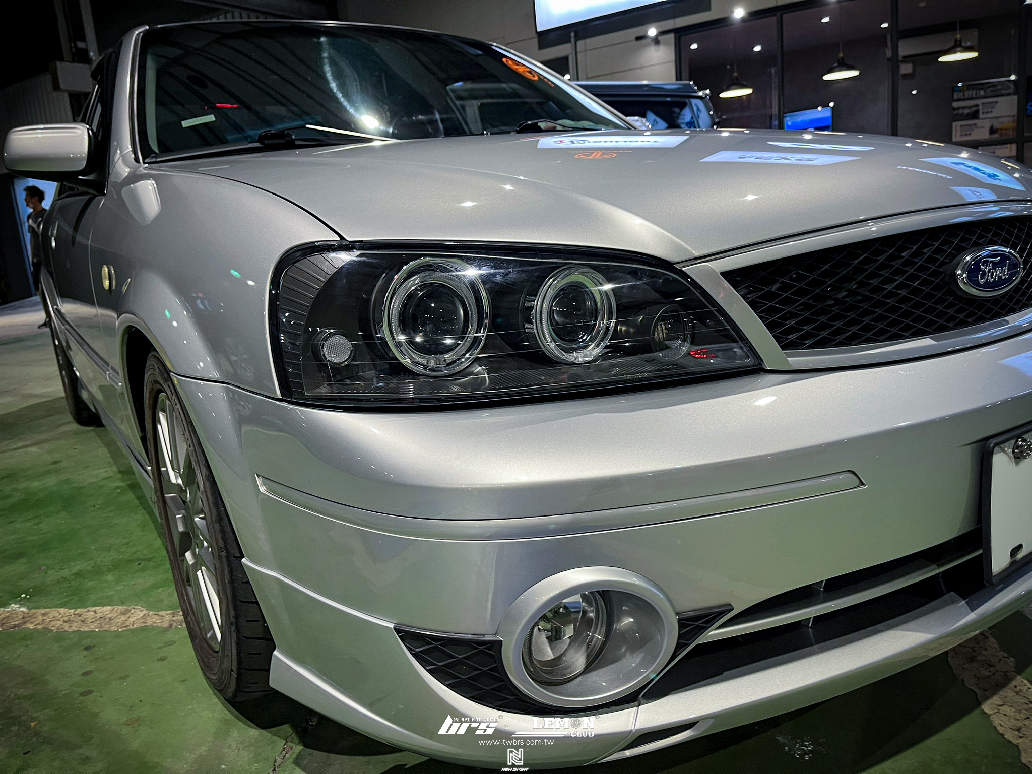 Ford Tierra 安裝 雙光圈魚眼大燈+YEAKY大燈35W 6500K HID D2H增亮型