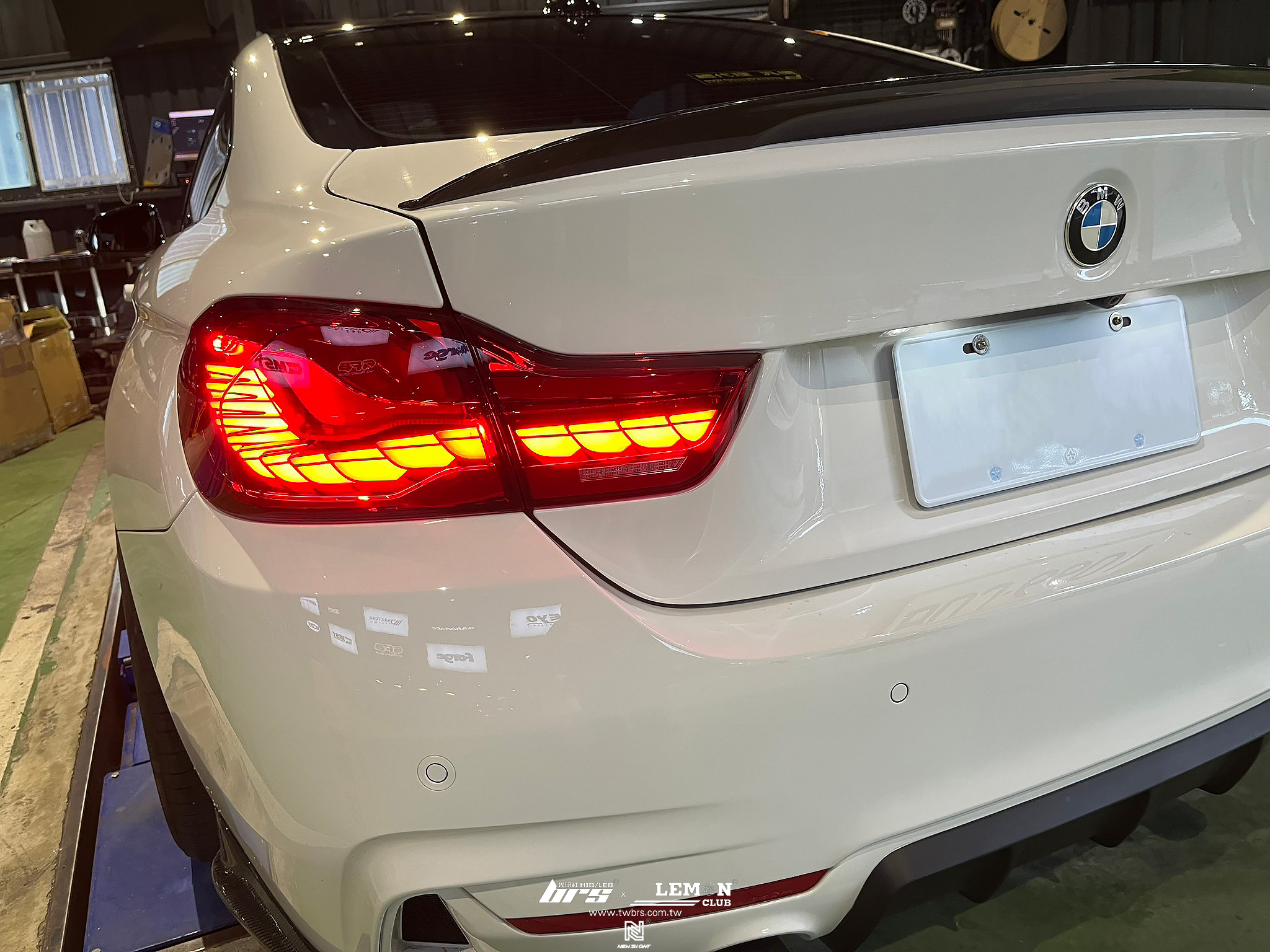 BMW 435I 安裝 龍鱗流水尾燈