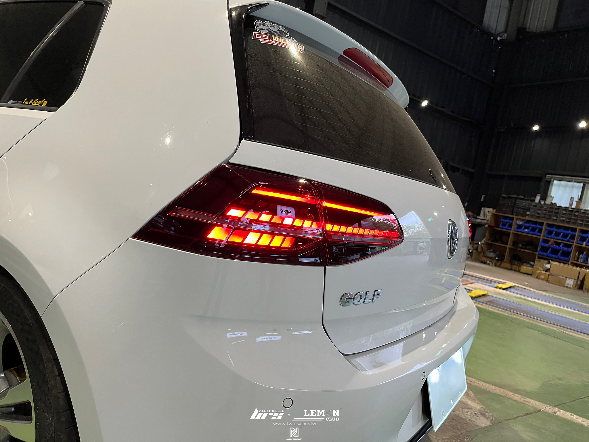 Volkswagen Golf 7.5 安裝 副廠LED尾燈