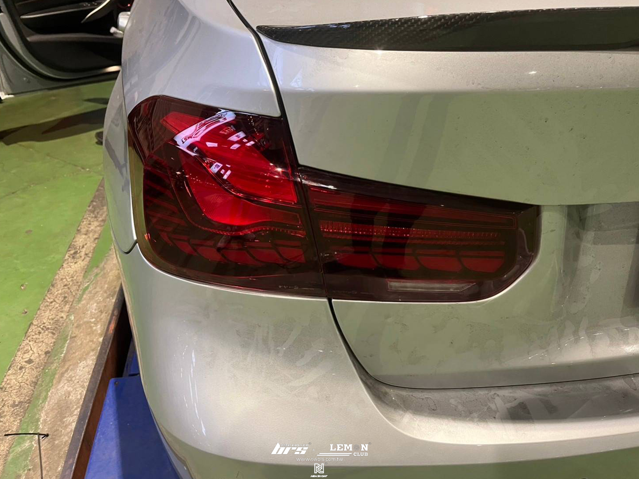 BMW F30 安裝 紅殼款龍鱗流水尾燈