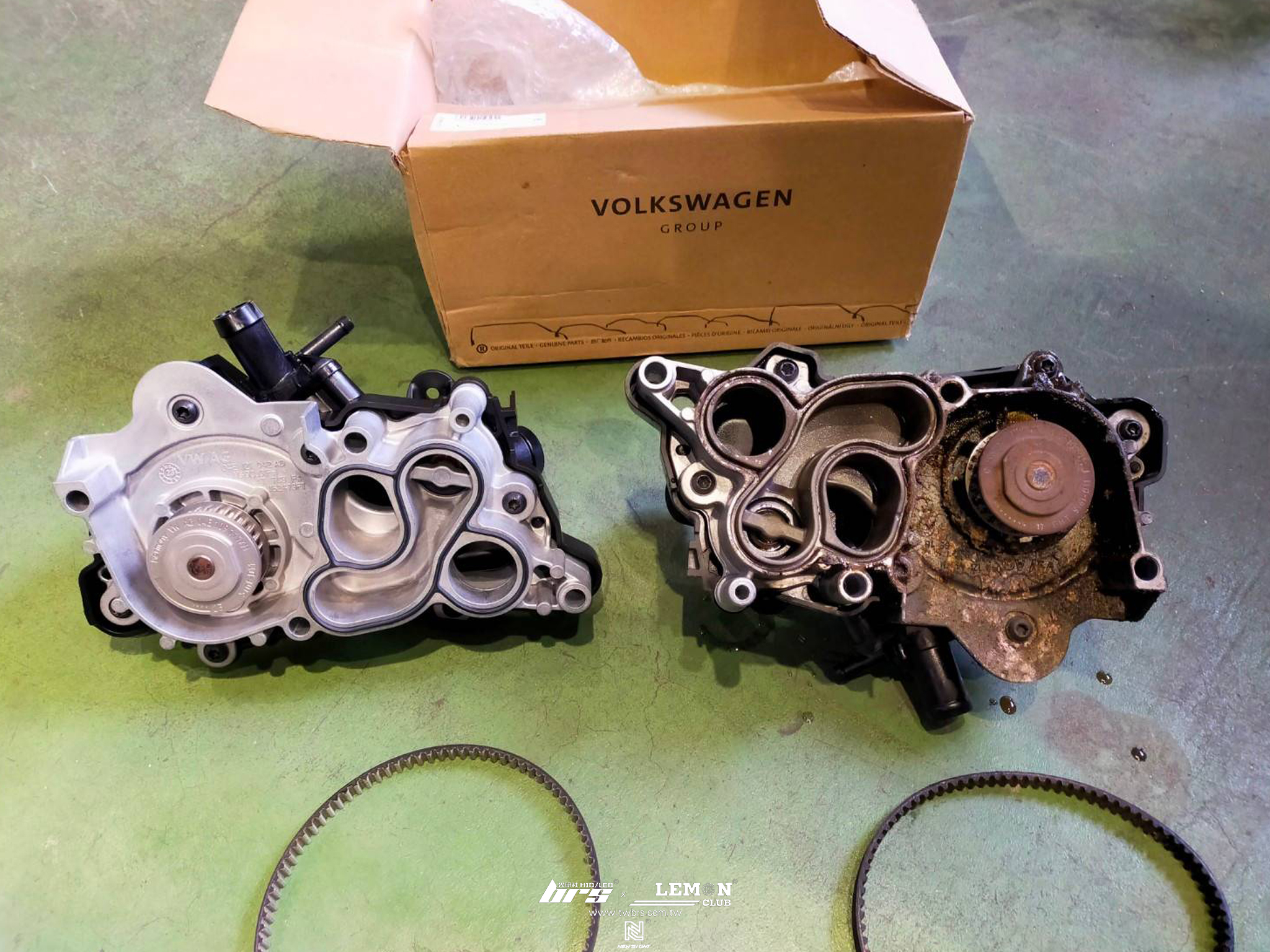 Skoda Kodiaq 保養 水泵浦+皮帶+右前輪速感知器