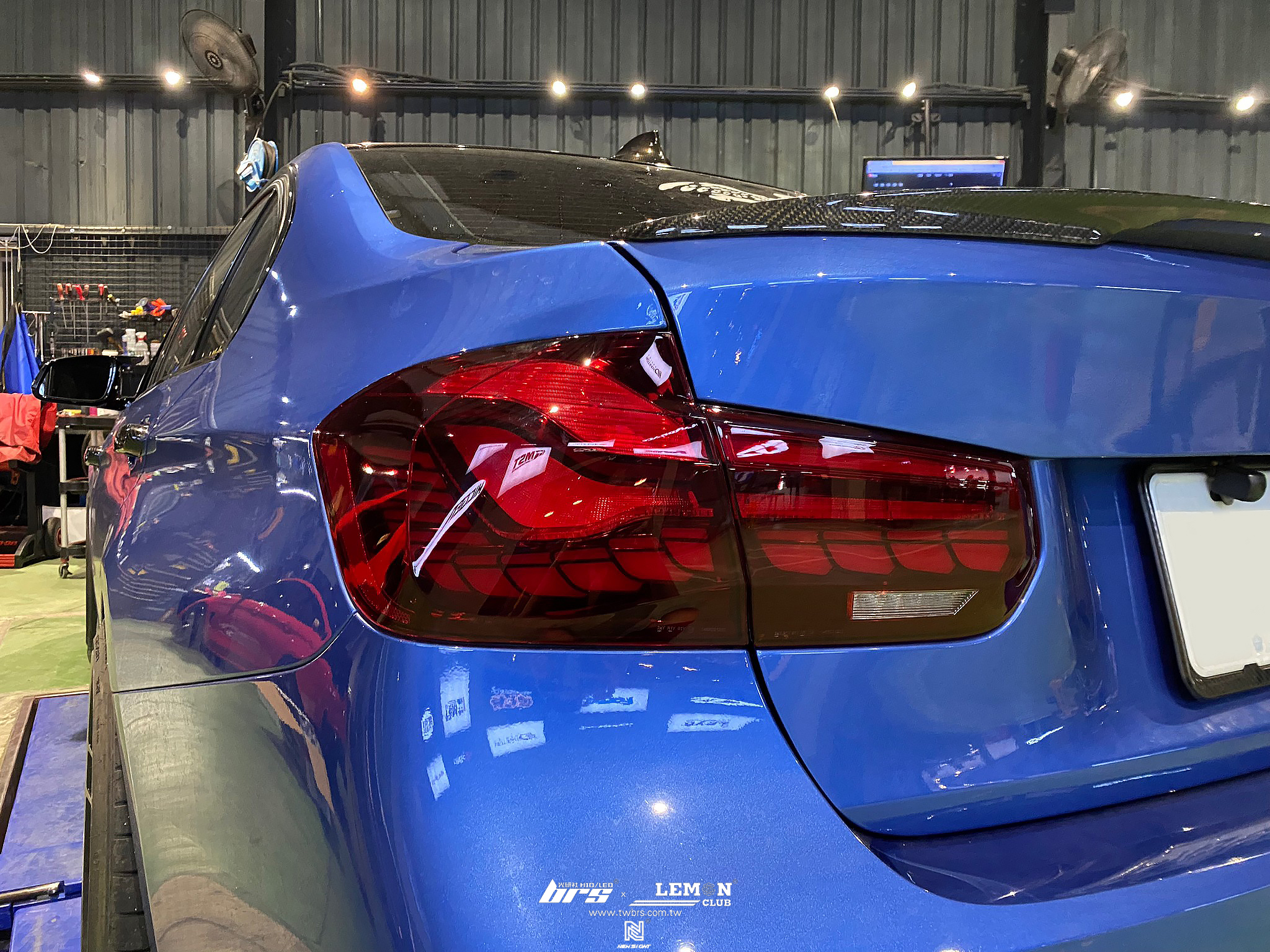 BMW F30 安裝 龍鱗尾燈