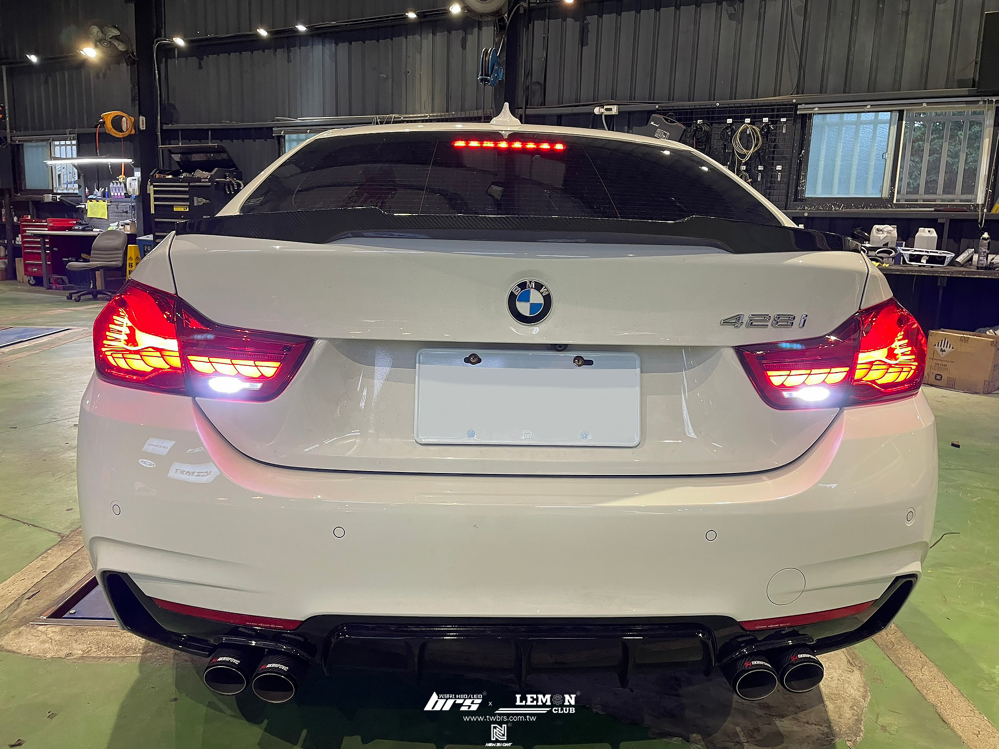 BMW F36 安裝 龍鱗流水尾燈