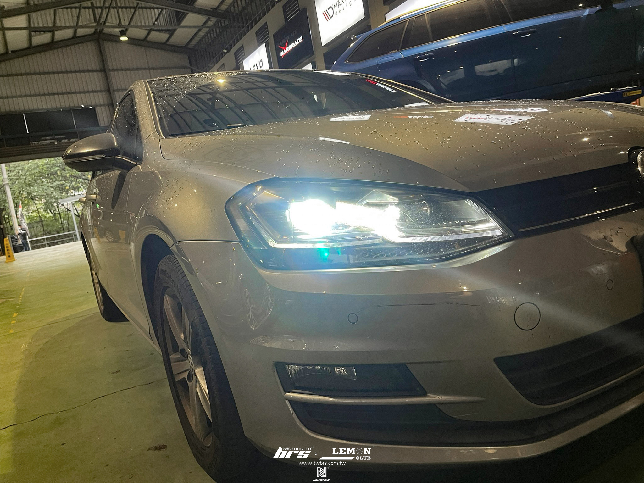 Volkswagen Golf 7 安裝 大燈HIGHLIGHT SS款(高階款) 6500K LED-R邊