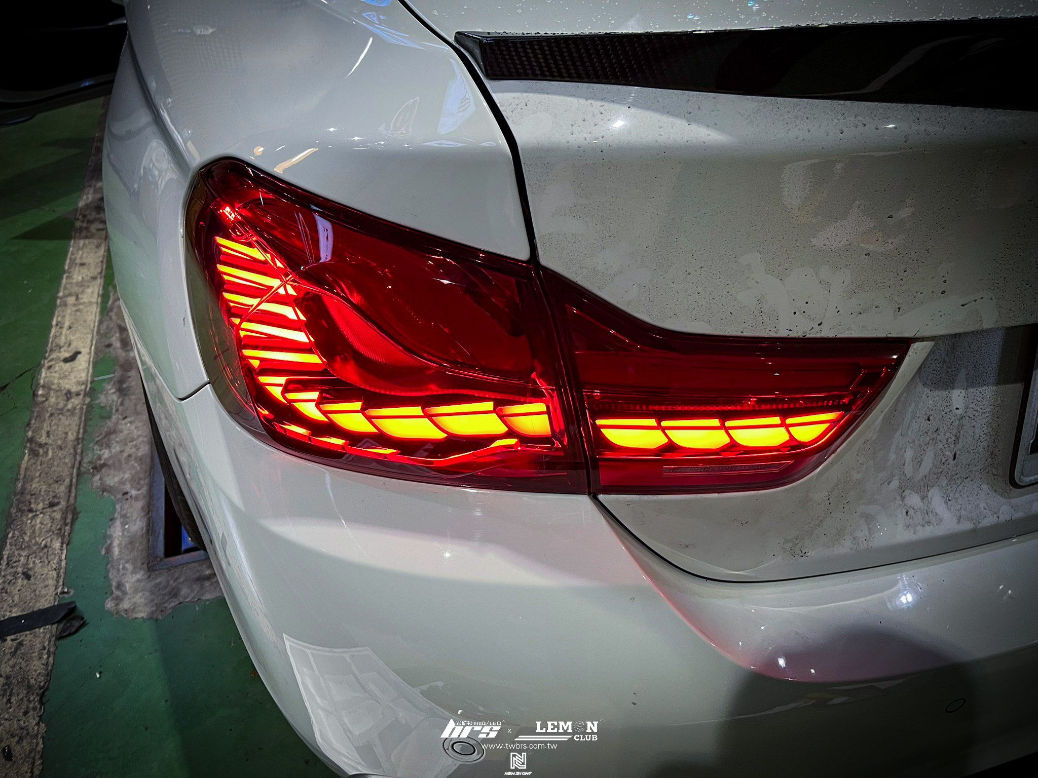 BMW 428i 安裝 紅殼款龍鱗流水尾燈