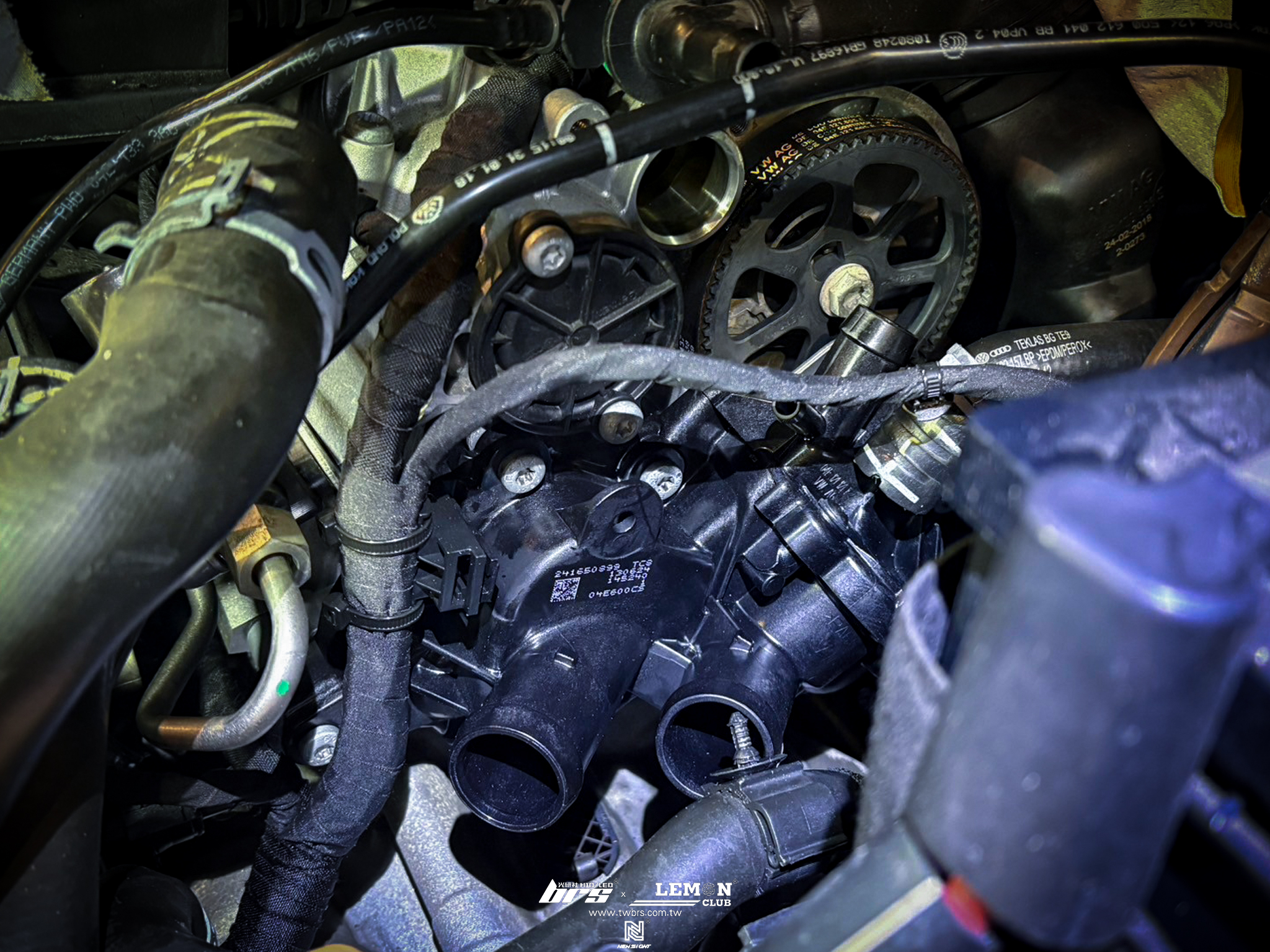 Skoda Octavia 保養 原廠水泵浦+皮帶更換+原廠G12水箱精更換