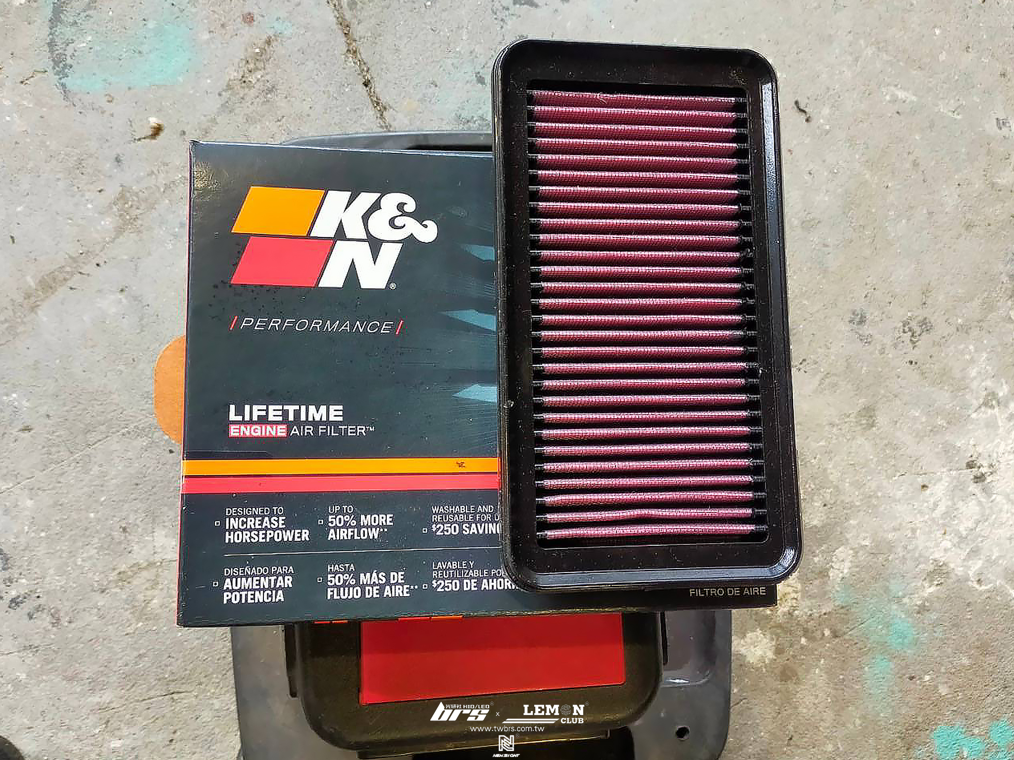 Toyota Town Ace 保養(萊茵機油0W20+SAKURA機油芯)+K&N高流量空氣濾芯