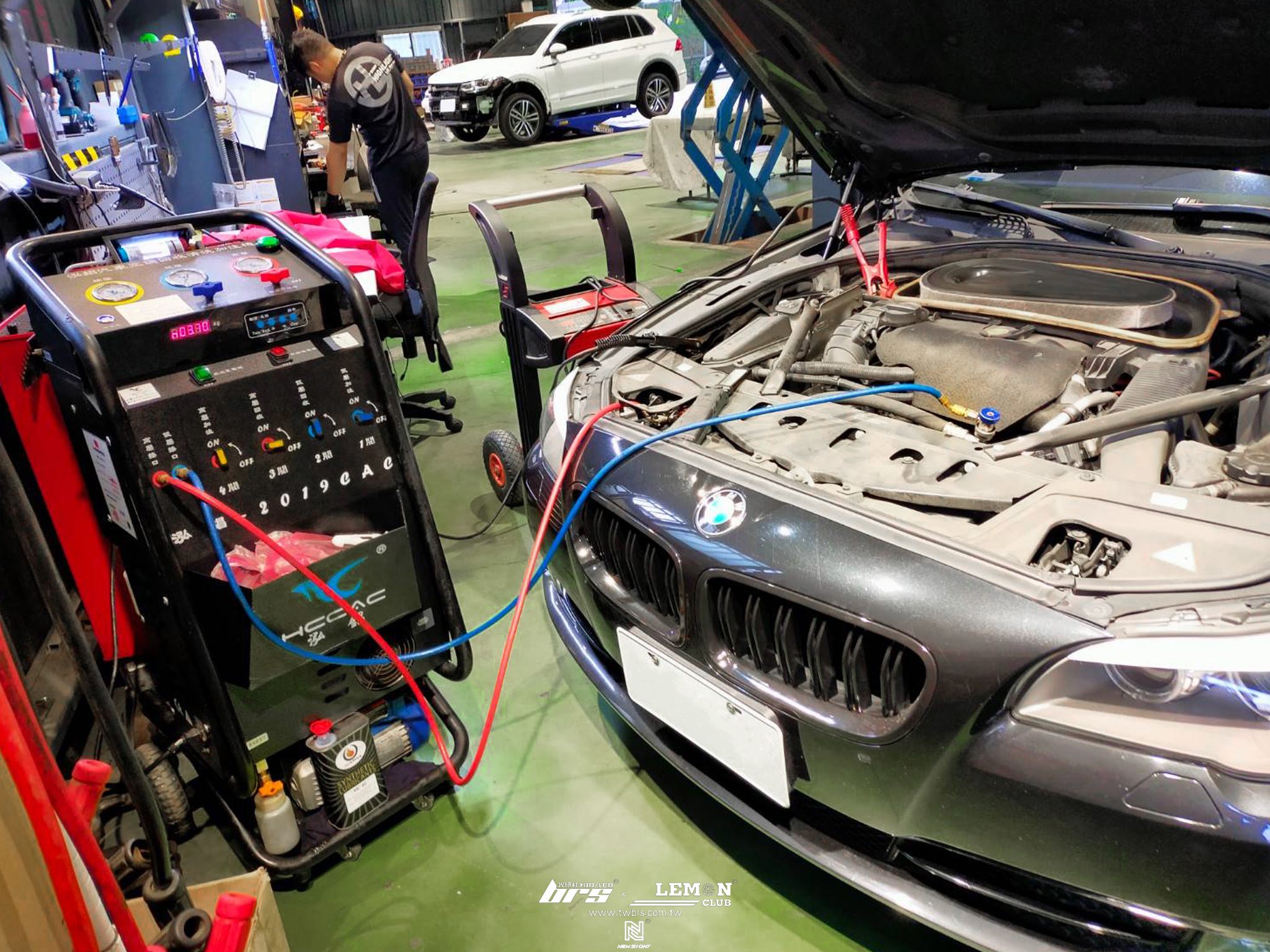 BMW F10 保養 DPF清洗+冷氣清洗+冷凍油更換