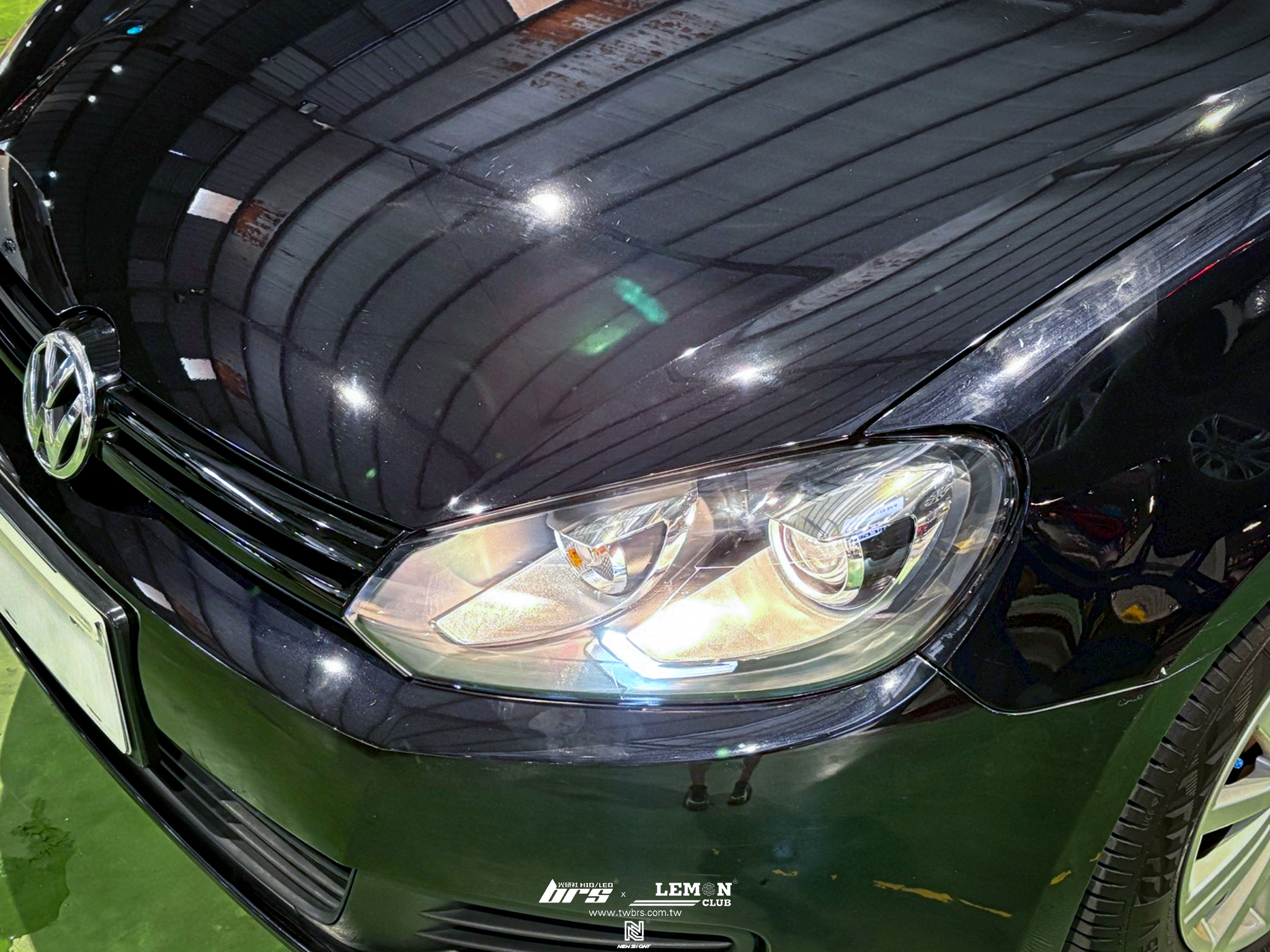 Volkswagen Golf 6 安裝 副廠魚眼大燈總成