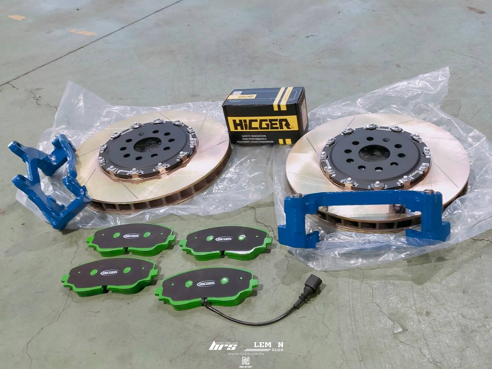 Volkswagen New Tiguan R 安裝 HHC前380MM加大碟盤+HHC後370MM加大碟盤+HICGER運動版來令片+尾門燈