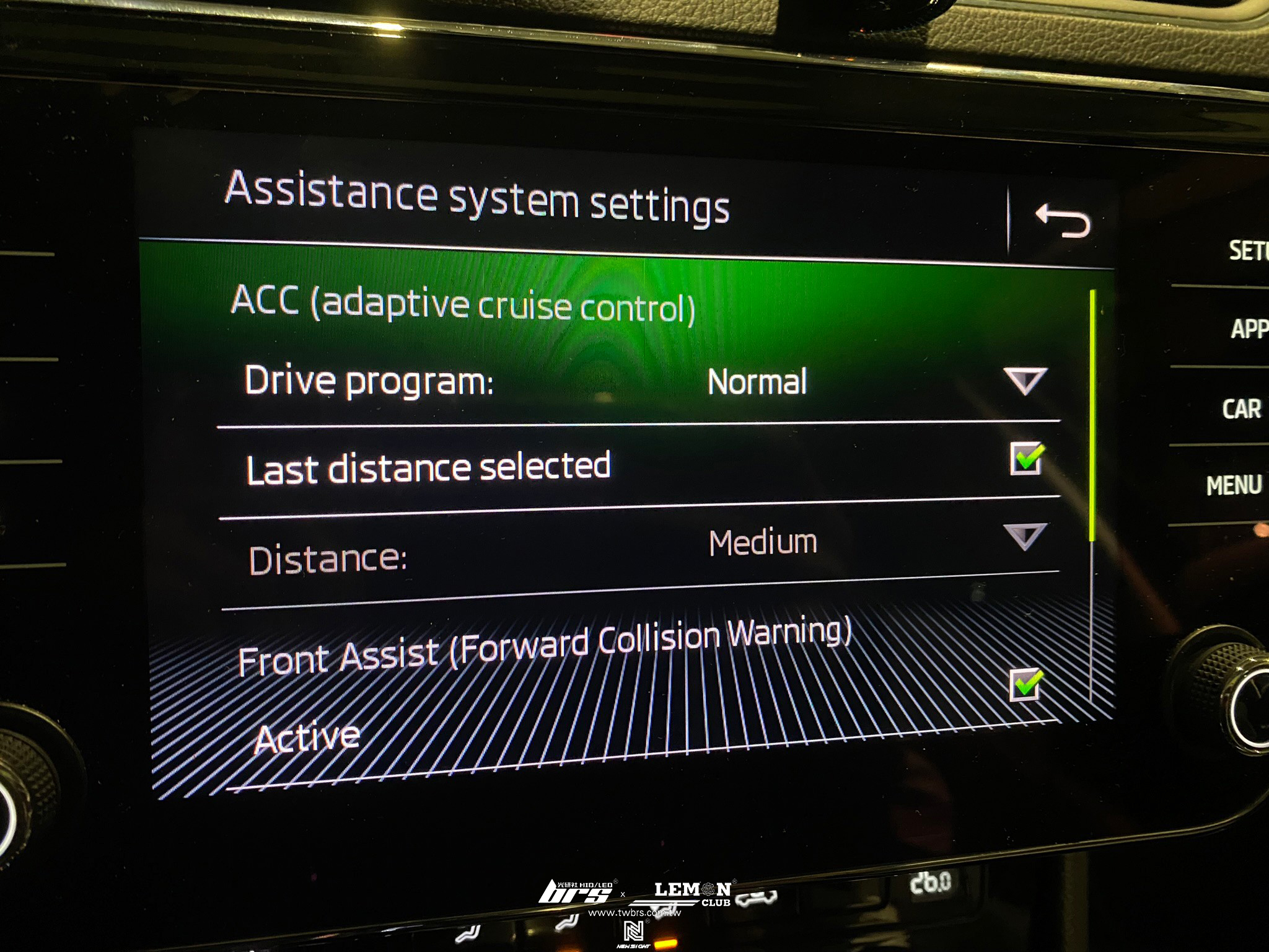 Volkswagen Superb 安裝 ACC主動巡航車距控制系統