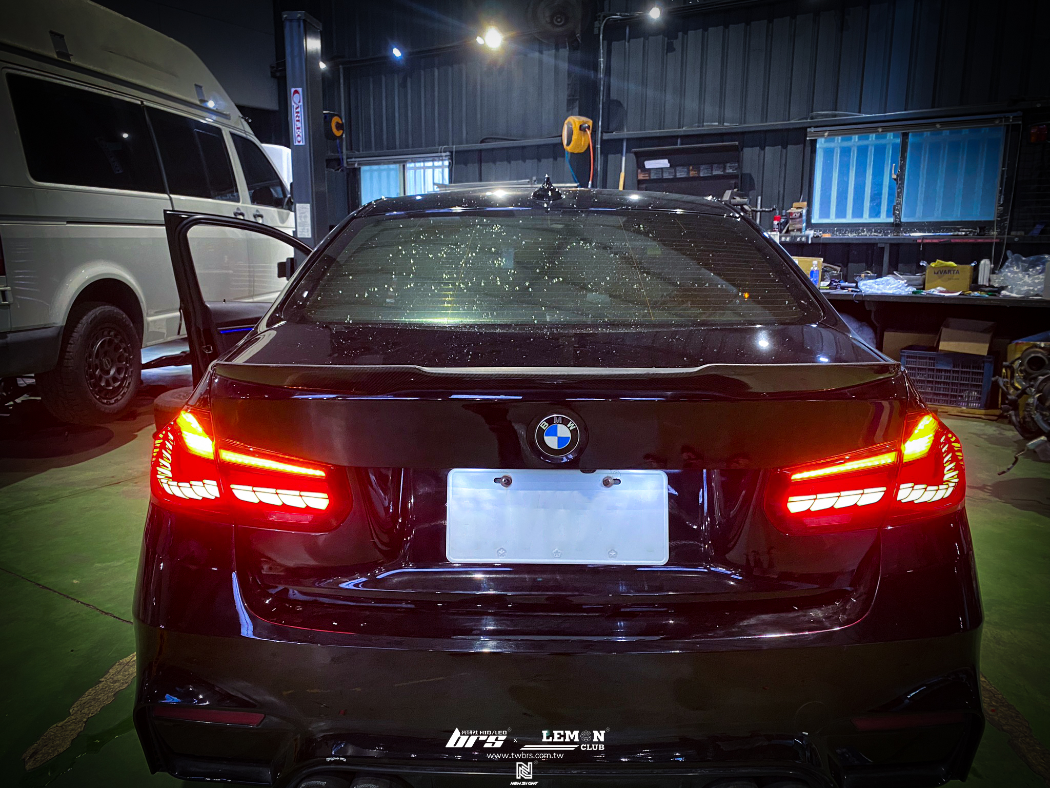 BMW F30 安裝 紅殼龍鱗流水尾燈