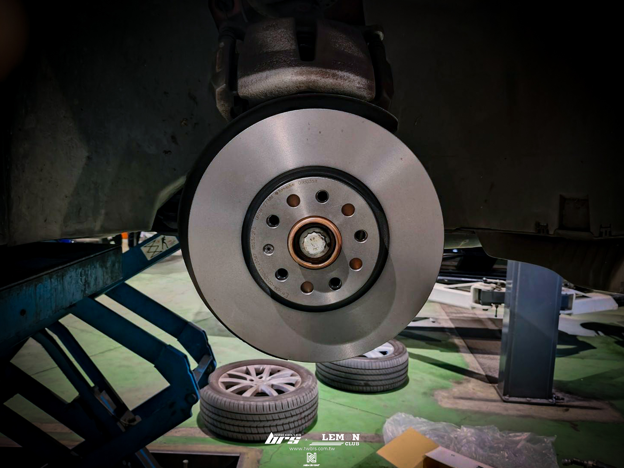 Skoda Kodiaq 安裝 前Brembo平盤更換