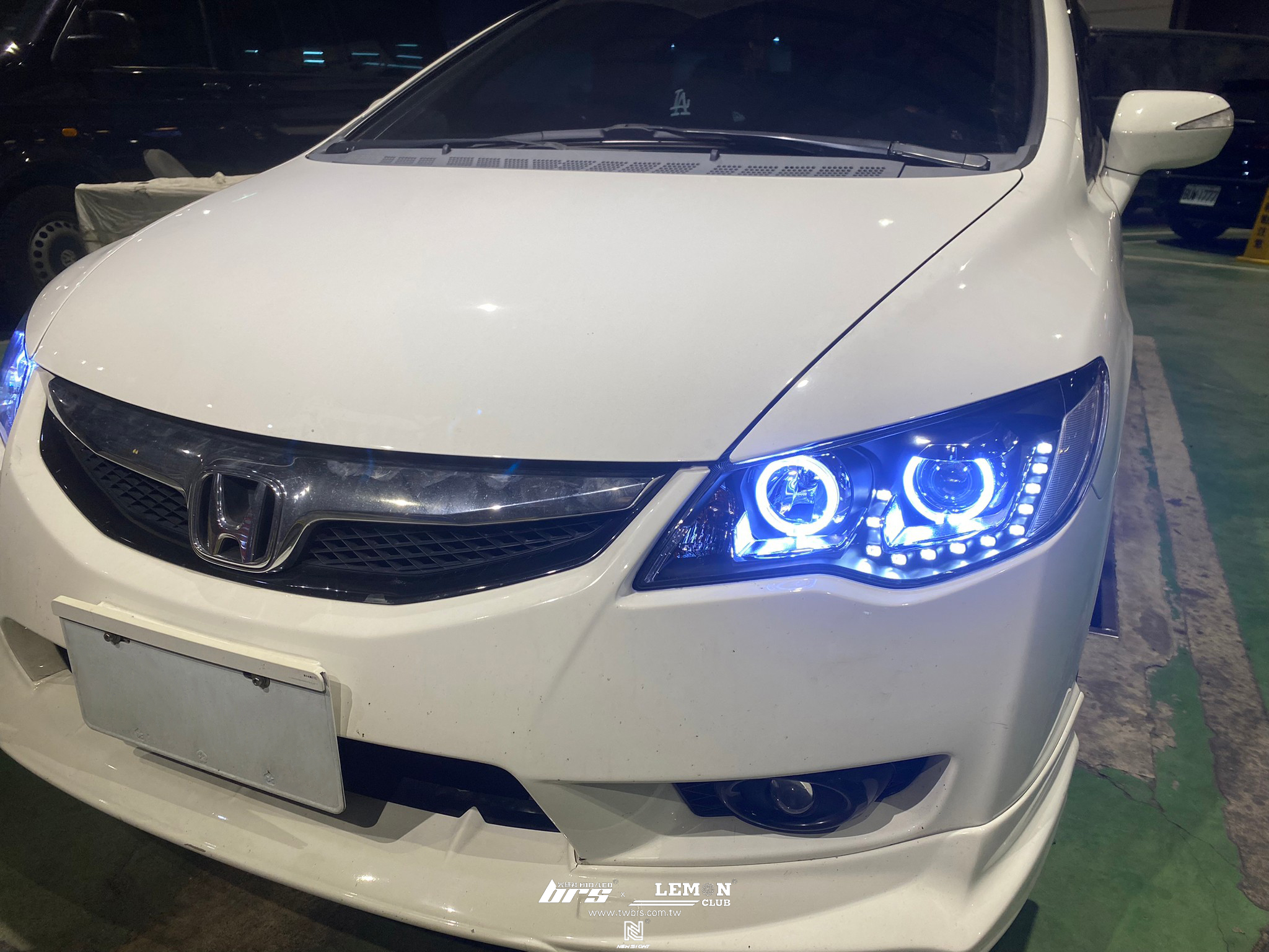 Honda Civic K12 安裝 HID版魚眼大燈總成+大燈35W 6500K HID