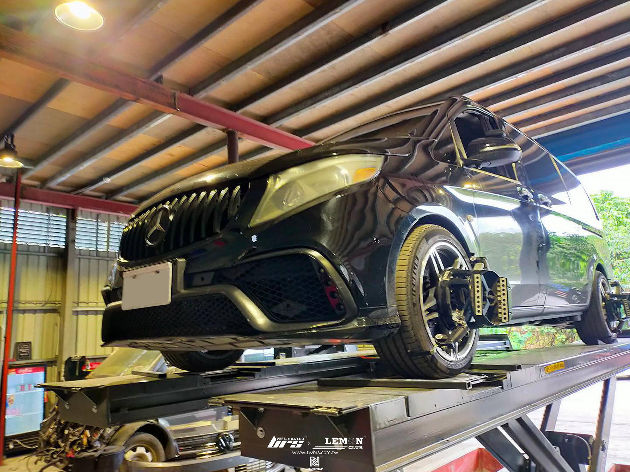 Benz Metris 保養 HUNTER 3D電腦四輪定位