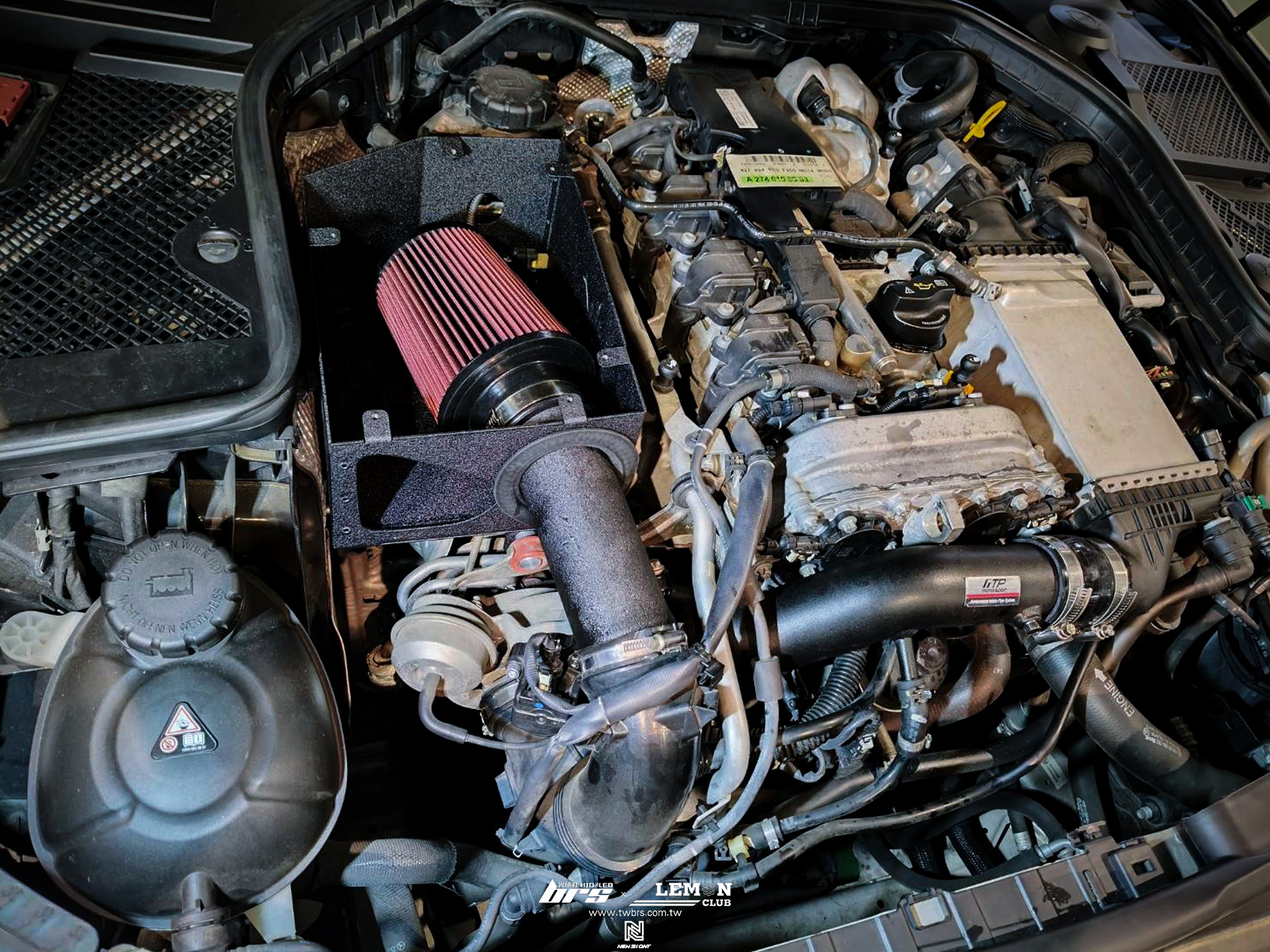 Benz 205 C300 安裝 MST進氣系統+FTP M274 美規渦輪管