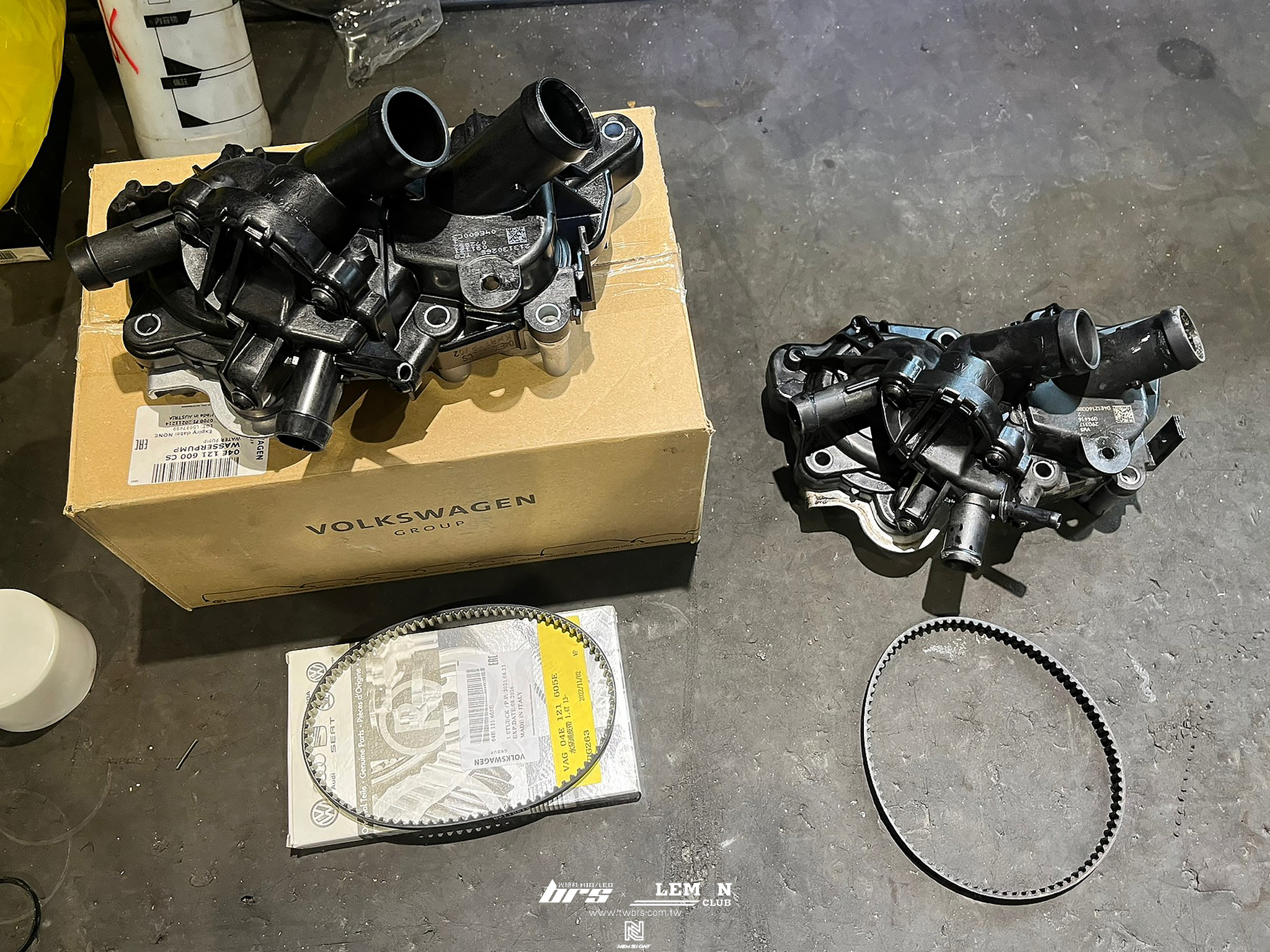 Skoda Octavia 保養(萊茵機油5W30+原廠洩油螺絲+墊片+原廠機油芯+冷氣循環清洗+冷凍油更換+原廠G13水箱精原廠水泵補+皮帶)+蒸發器清洗