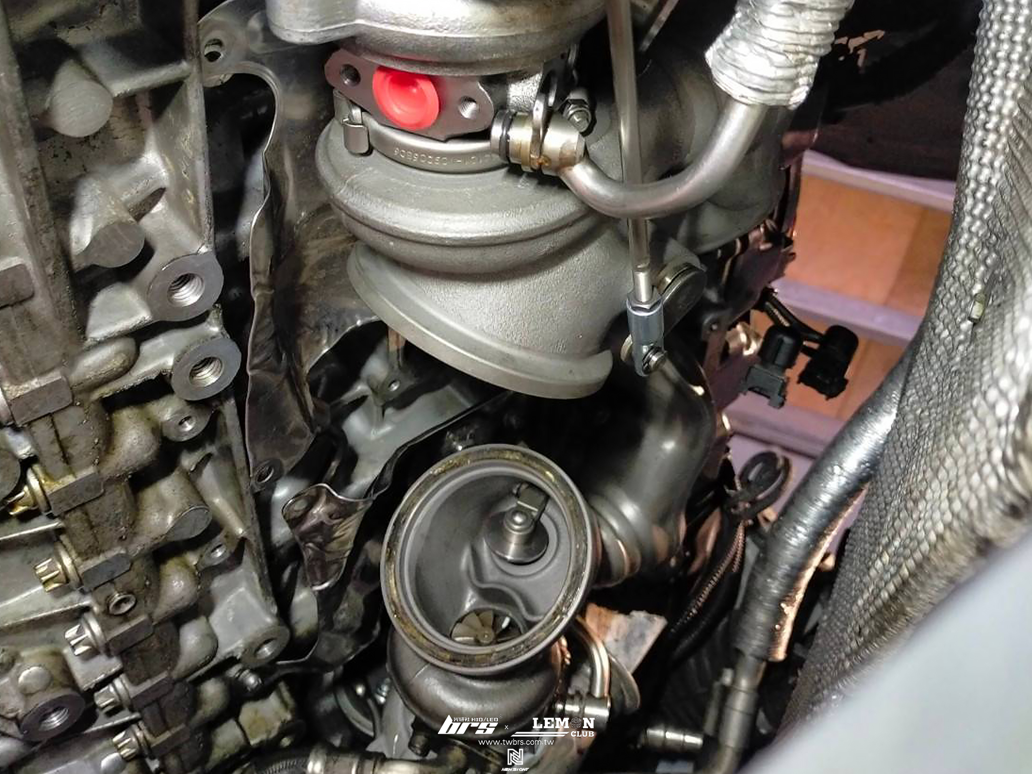 BMW E60 保養 渦輪更換+渦輪油管+渦輪回油管鐵墊片+冷卻油管墊圈+增壓器油管墊圈+渦輪增壓器墊片+熱水管墊圈+觸媒前段墊片