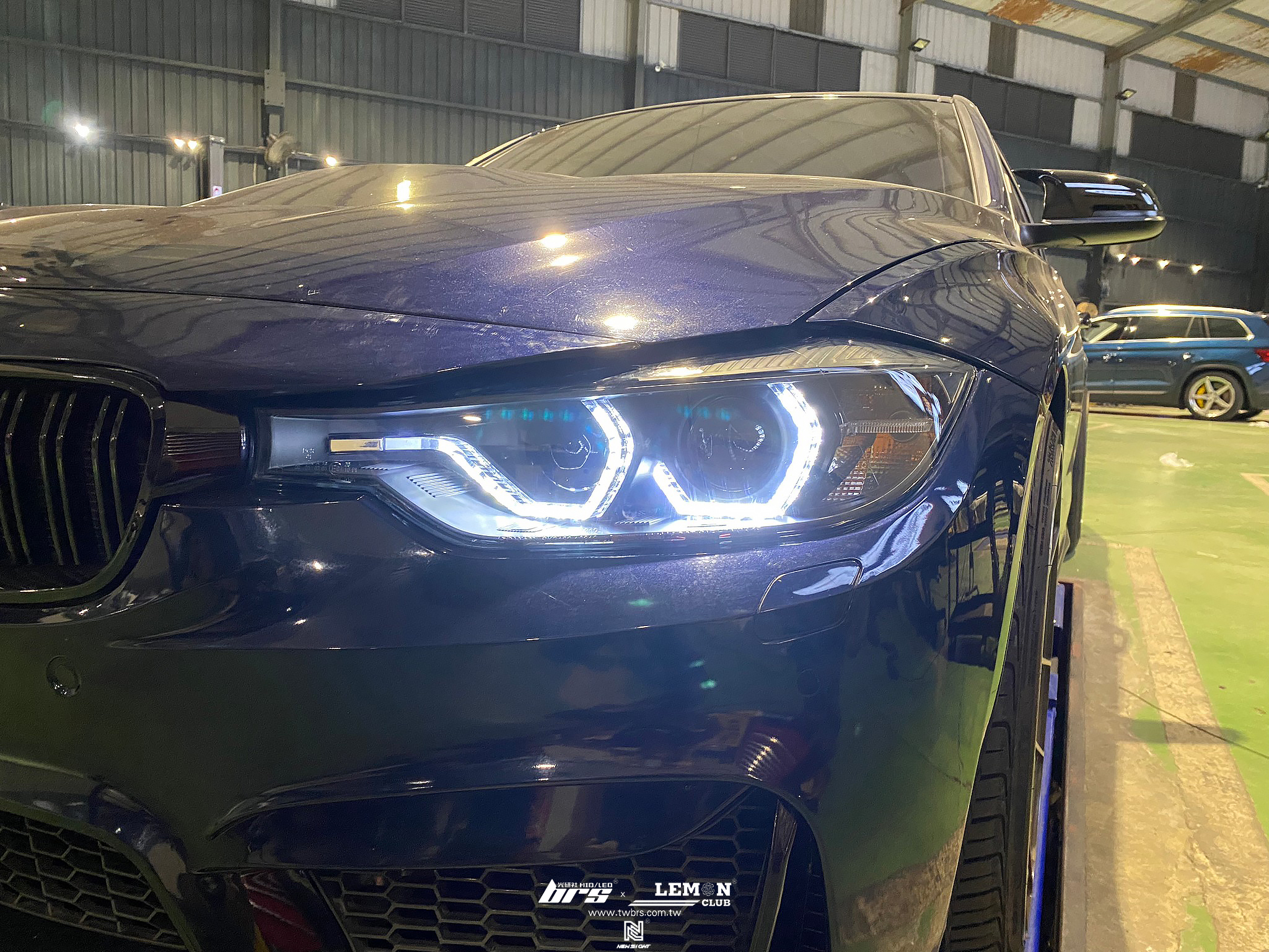 BMW F30 安裝 類LCI 大燈總成