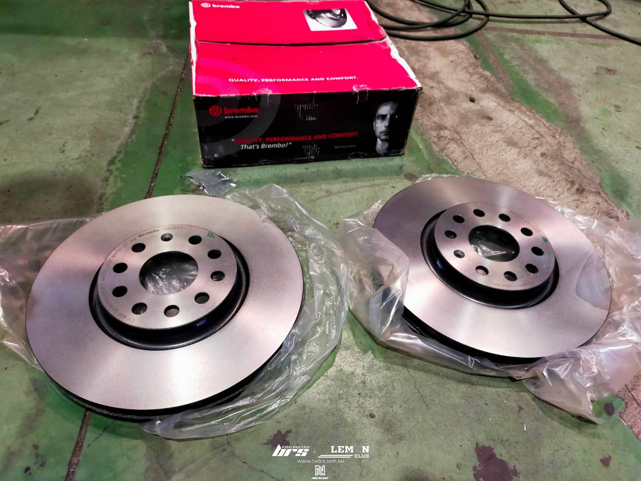 Skoda Kodiaq 安裝 Brembo314x30mm前碟盤+Brembo前來令片(紅皮)+德國馬牌輪胎PC7 235/55/18＋HUNTER 3D電腦前輪定位