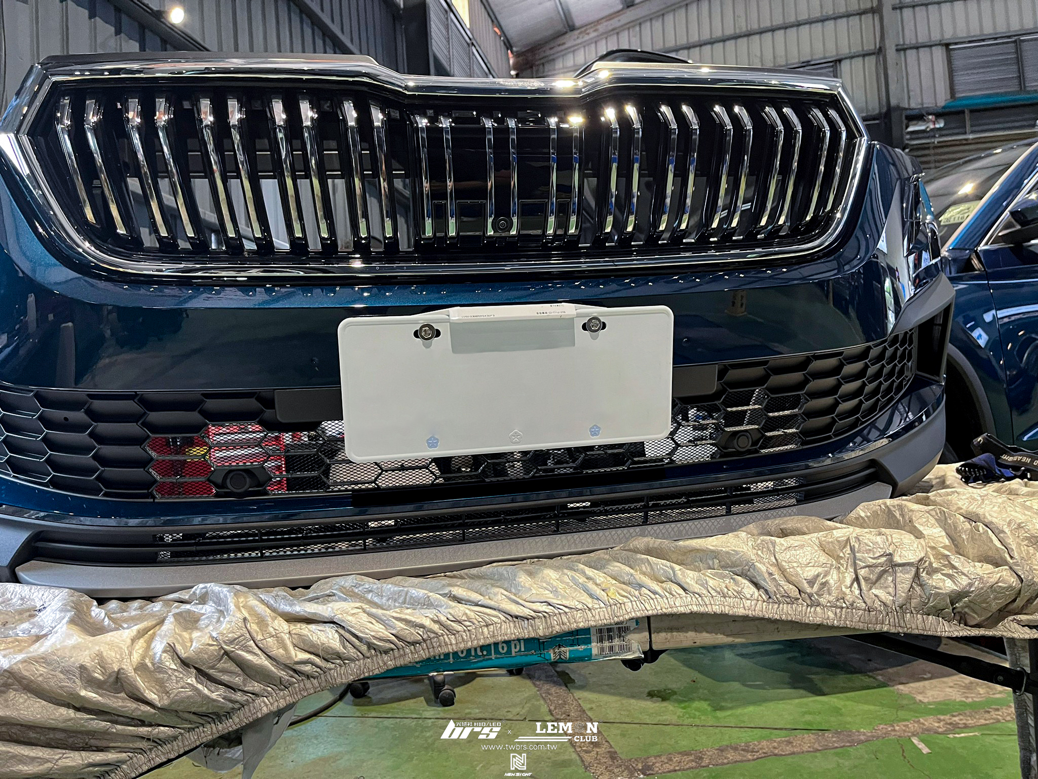 Skoda Kodiaq 安裝 保桿防跳石網