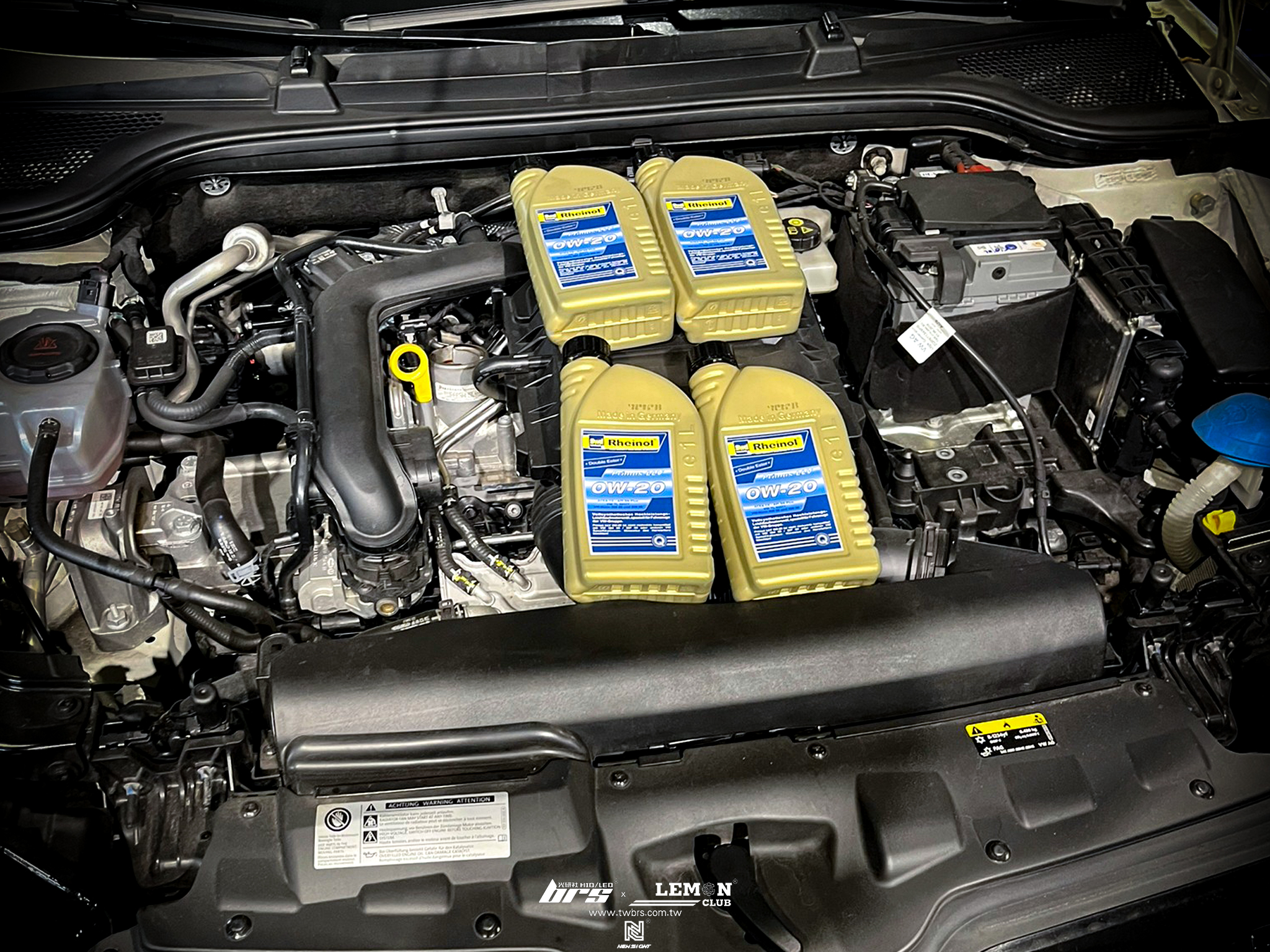 Skoda Scala 保養 德國Rheinol萊茵機油0W20更換+原廠機油芯更換+原廠洩油螺絲+墊片更換