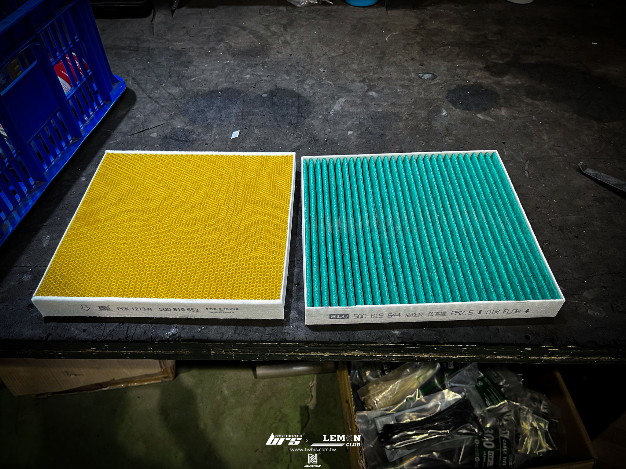 Volkswagen Touran 保養 原廠空氣濾芯更換+MQB奈米抗菌冷氣濾芯更換+H7鹵素燈泡更換