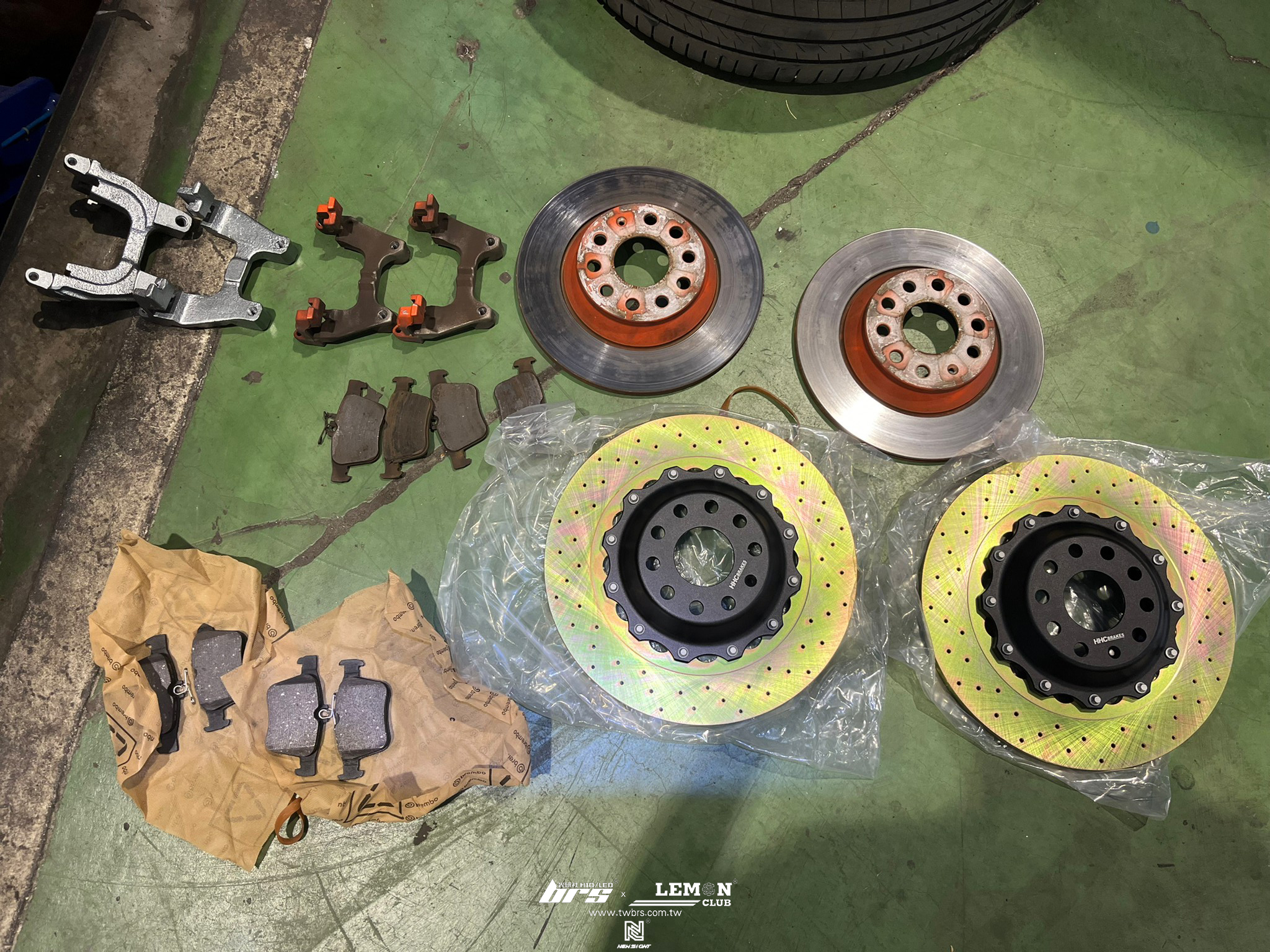 Skoda Kodiaq 安裝 HHC前後加大碟盤+後Brembo來令片(紅皮)