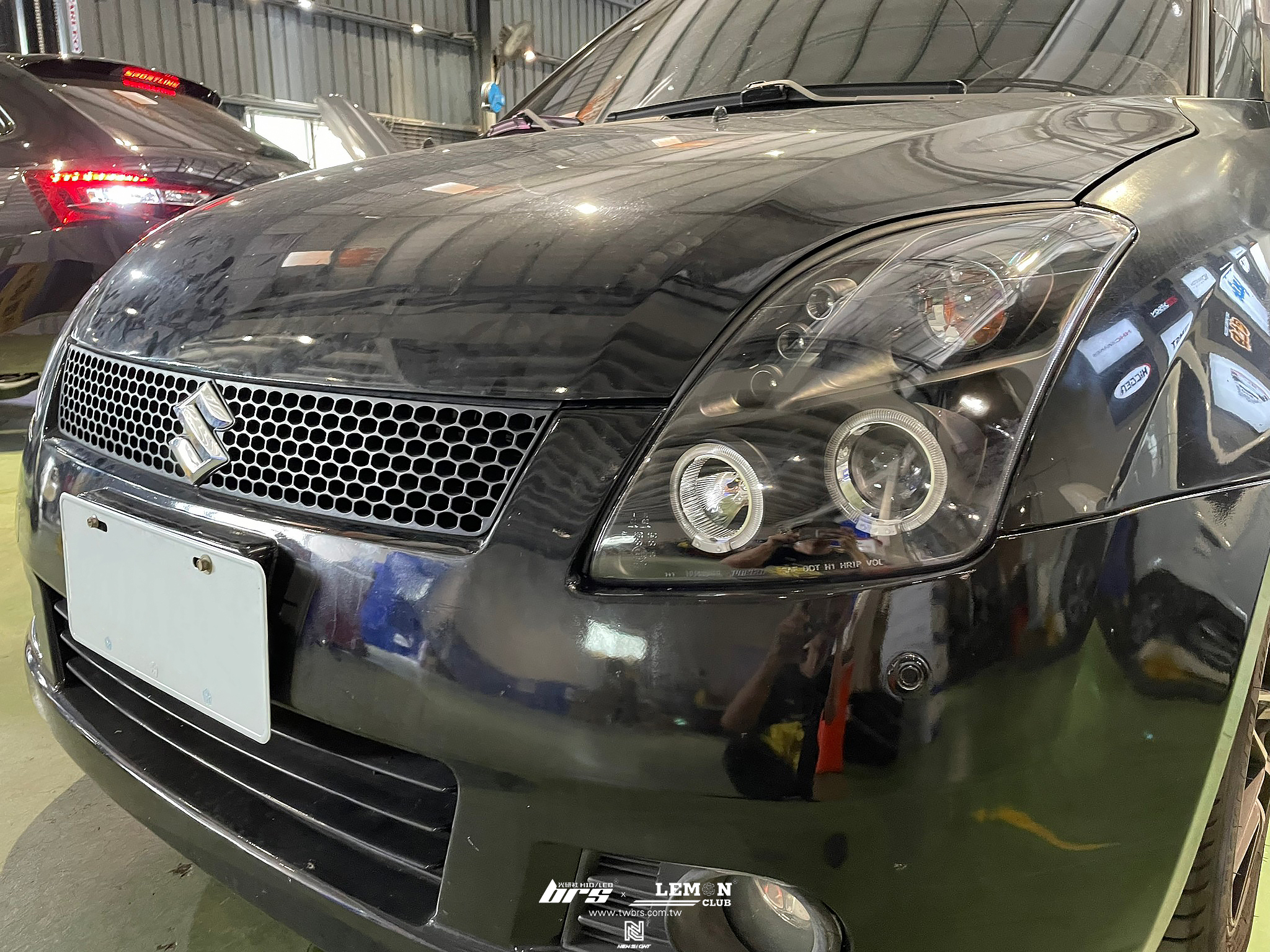 Suzuki Swift 安裝 魚眼大燈總成