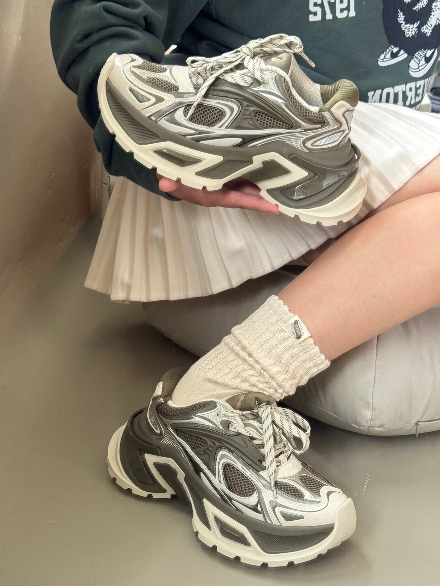 韓國 VBIN 五公分極颶科技感老爹鞋 (男女)12