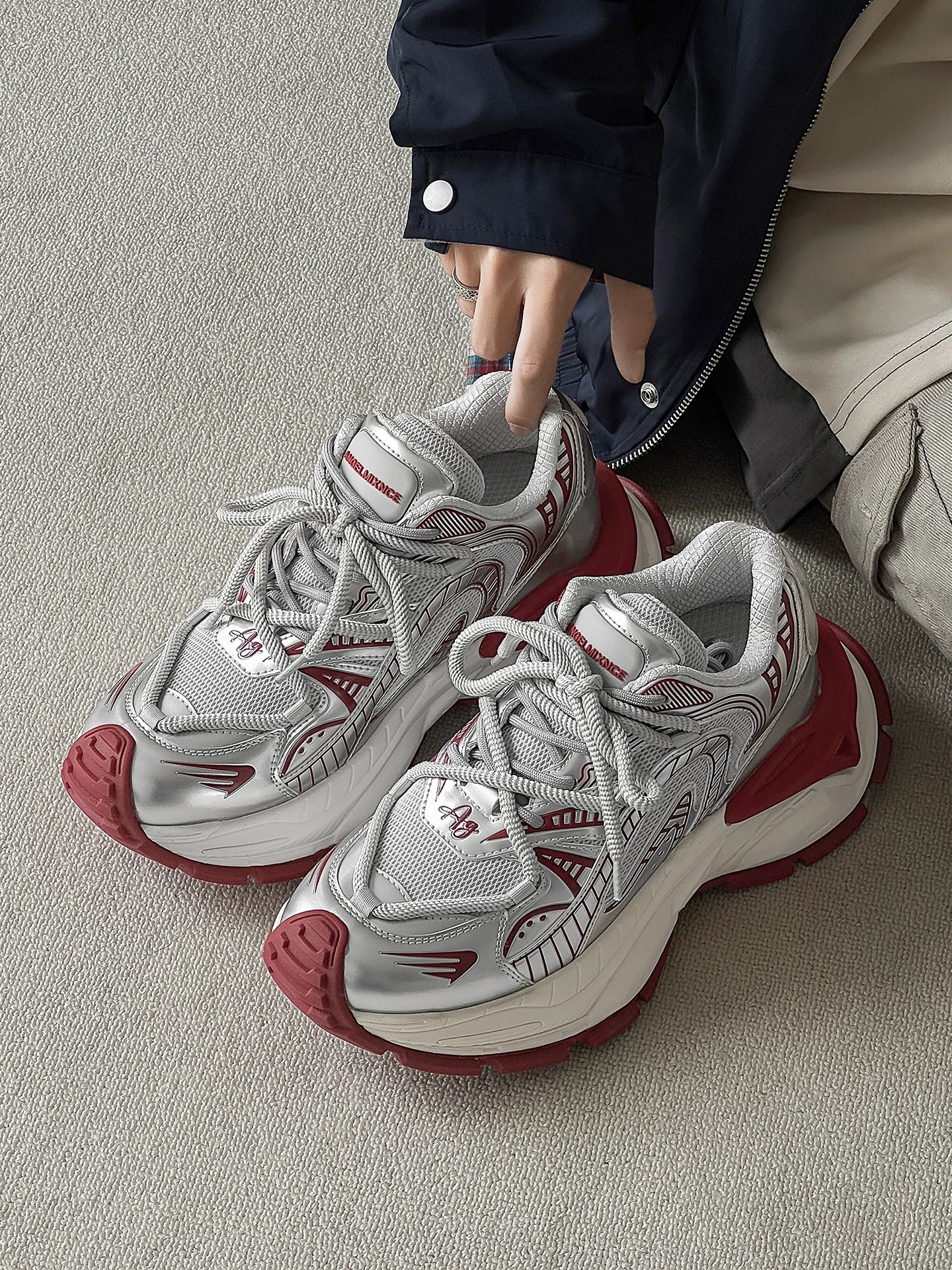 韓國 VBIN 9公分 流脈男女老爹鞋