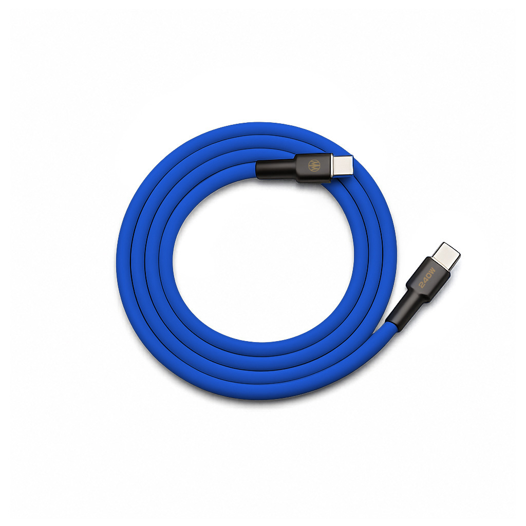 霓系列 RGB 240W PD Type-C 液態矽膠快充線|120cm11