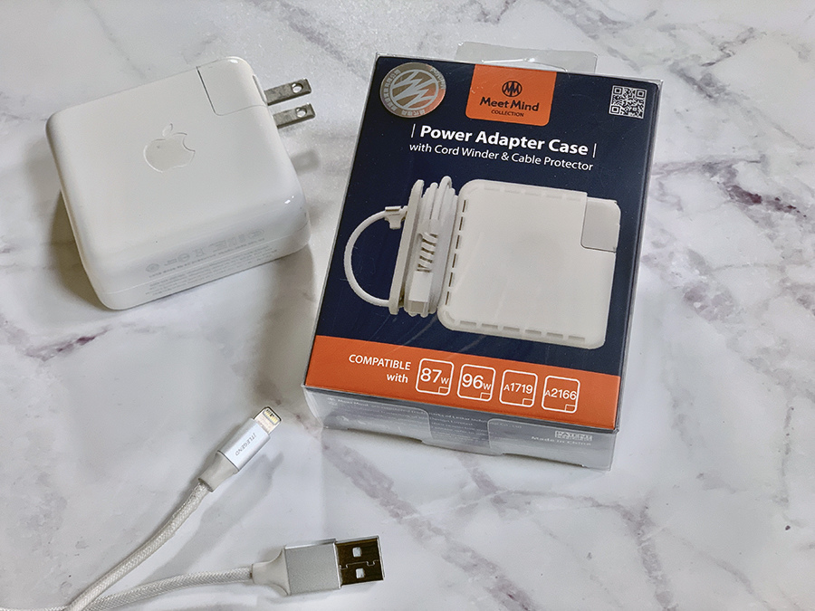 【實用開箱】MacBook 線材收納保護殼 原廠適配器 61W / 87W