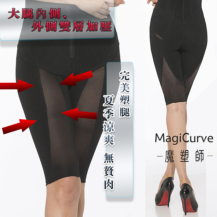 特價MagiCurve P-004 夏季型高腰提臀束褲，膝上長度專為腹部抽脂及產後媽媽設計