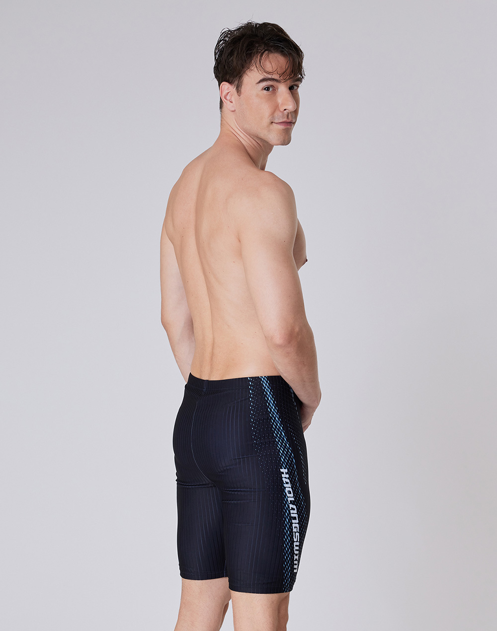 haolang 男款七分泳褲