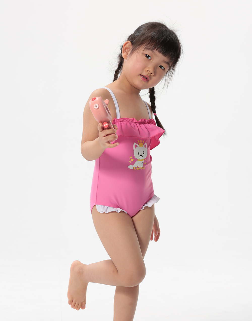 Haolang 女童連身泳衣