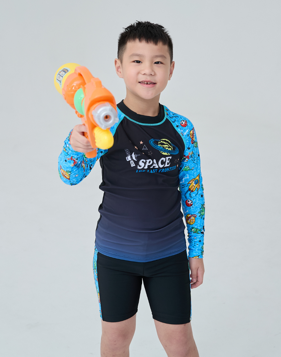 Haolang 太空男童長袖泳衣55703