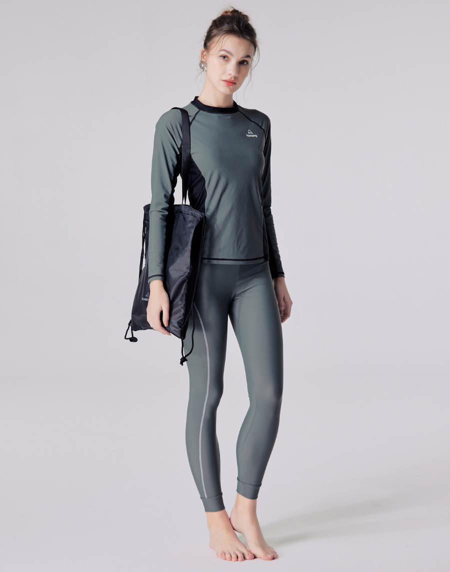 防曬長袖泳衣 - 拉鍊設計