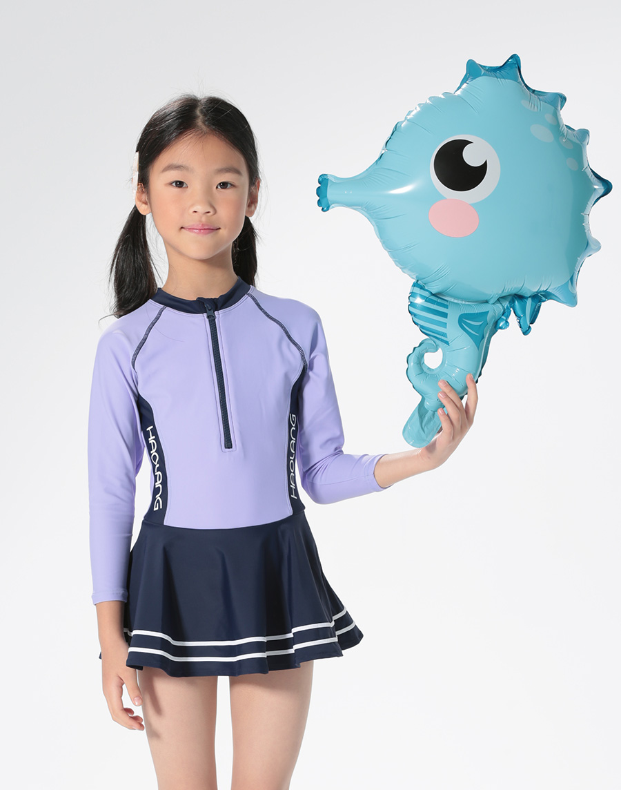 Haolang 女童連身裙泳衣