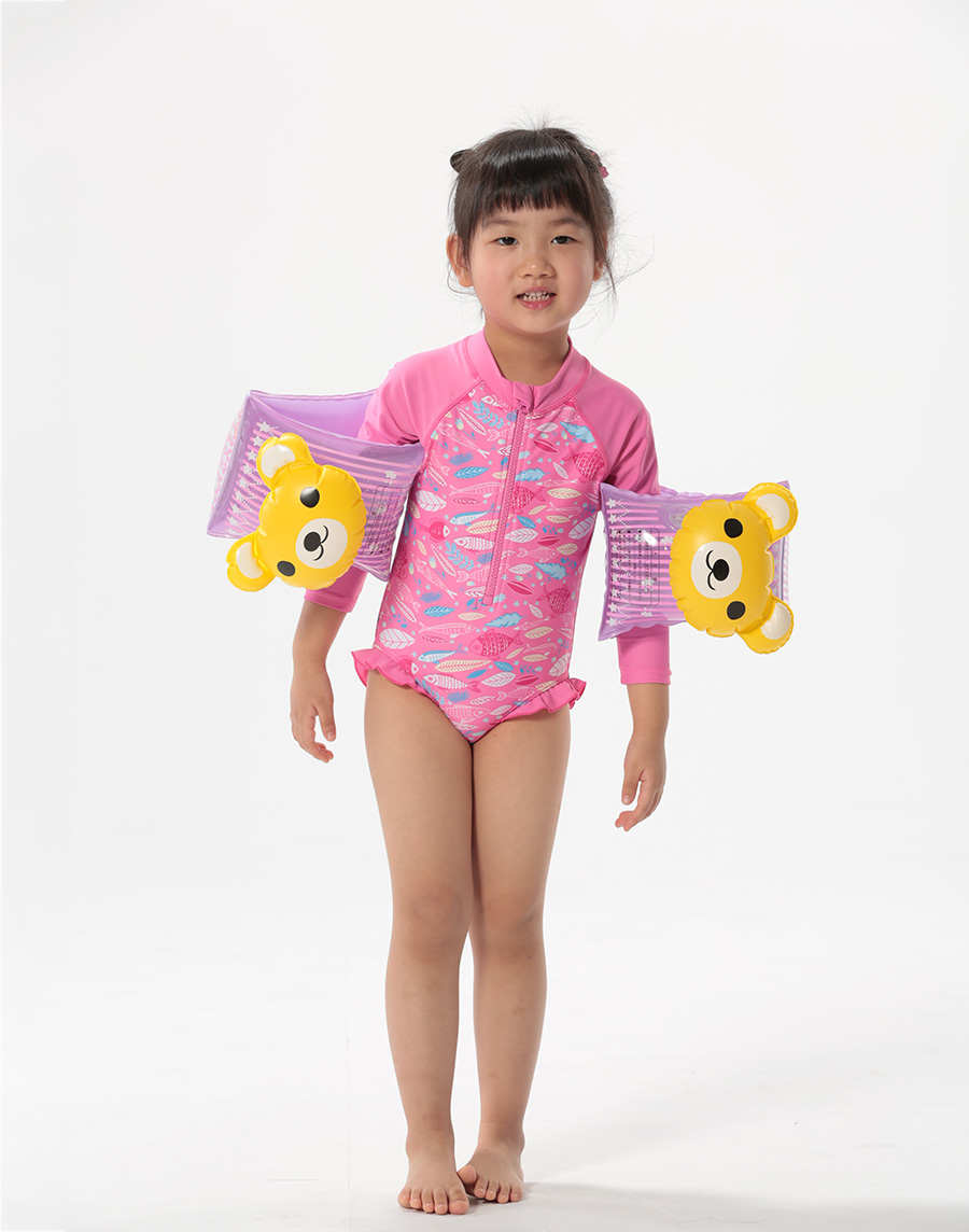 Haolang 女童長袖泳衣