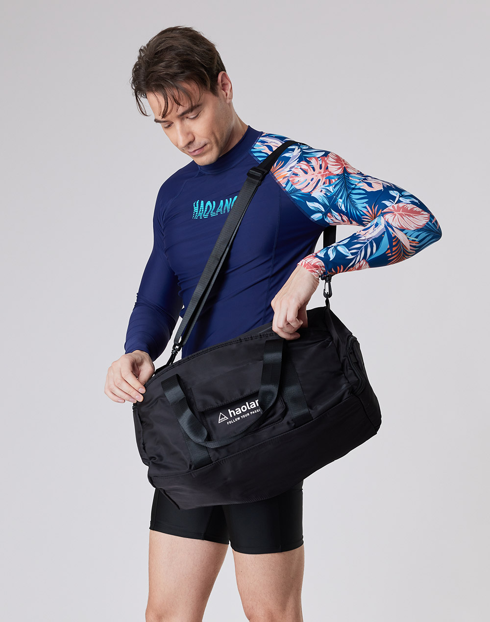 haolang 男款長袖泳衣