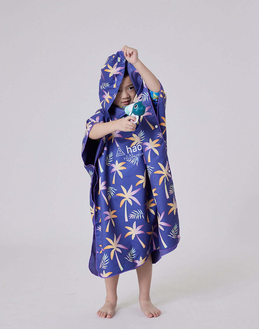Haolang 兒童快乾浴巾衣