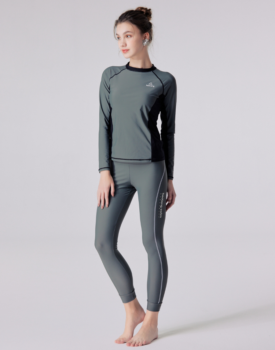 防曬長袖泳衣 - 可更換式胸墊