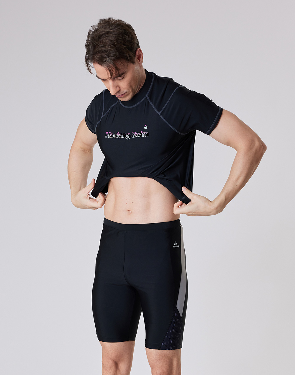 Haolang 男款短袖泳衣
