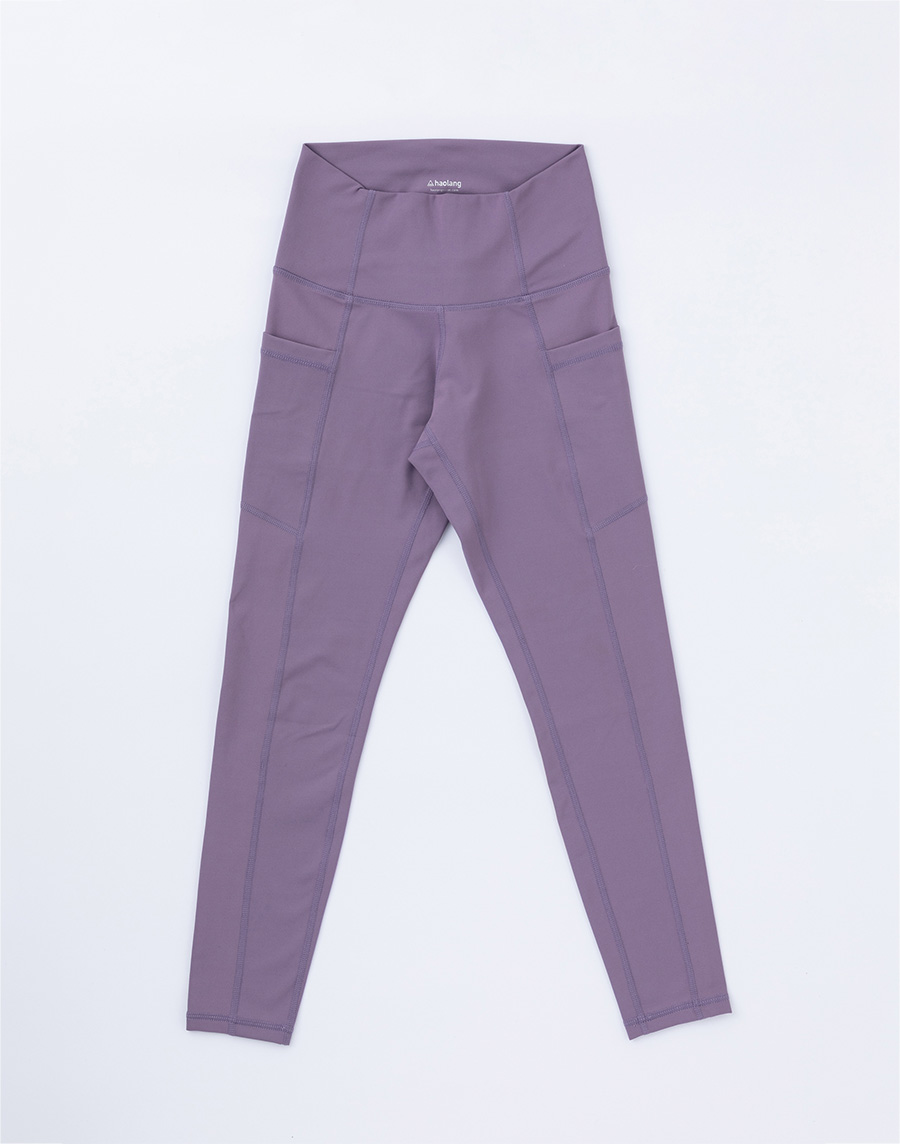 Haolang 紫色瑜珈褲