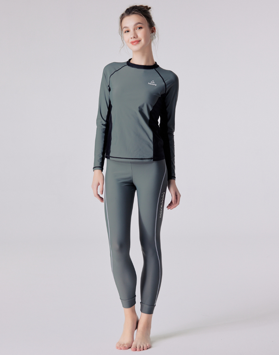 防曬長袖泳衣 - 車工精細