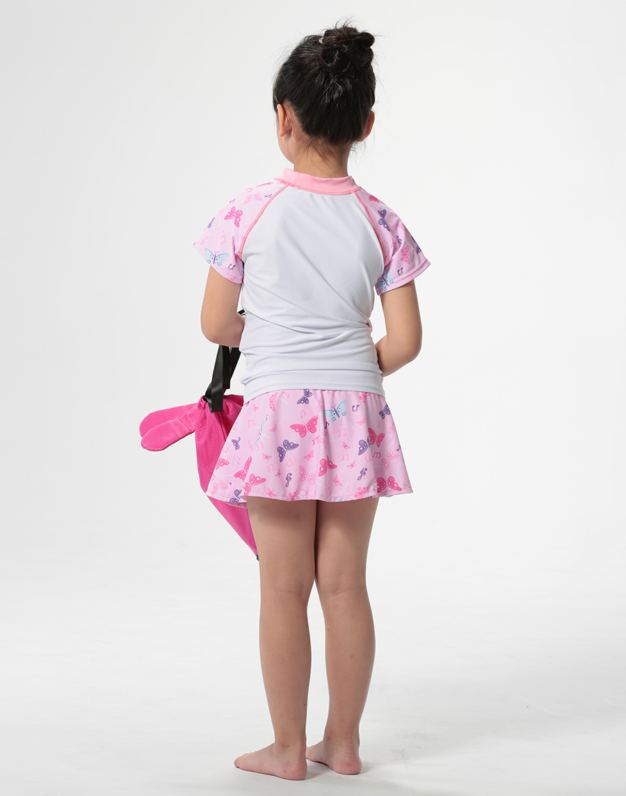 Haolang 女童短袖泳衣