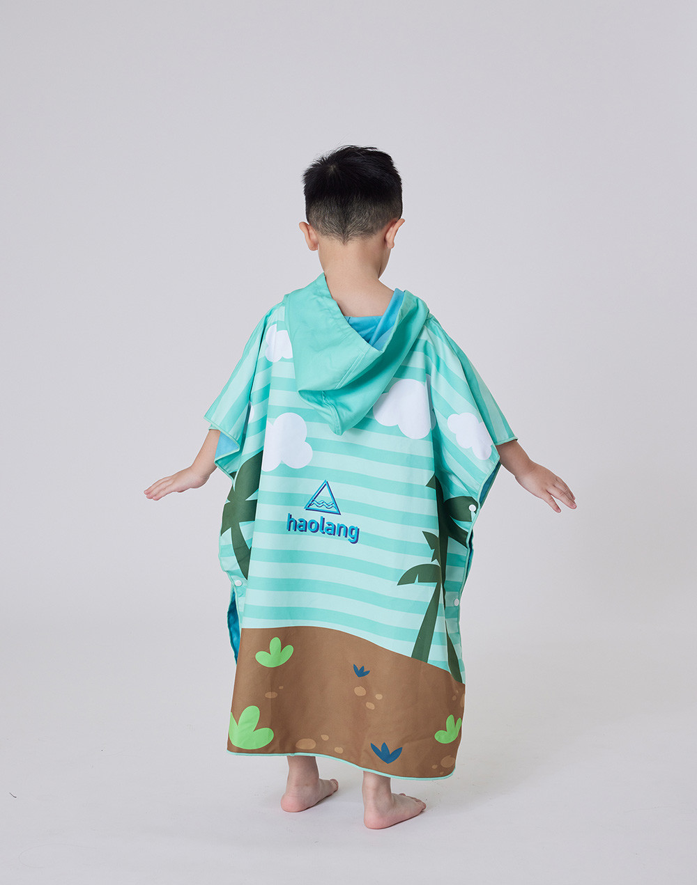 Haolang 兒童速乾浴巾衣